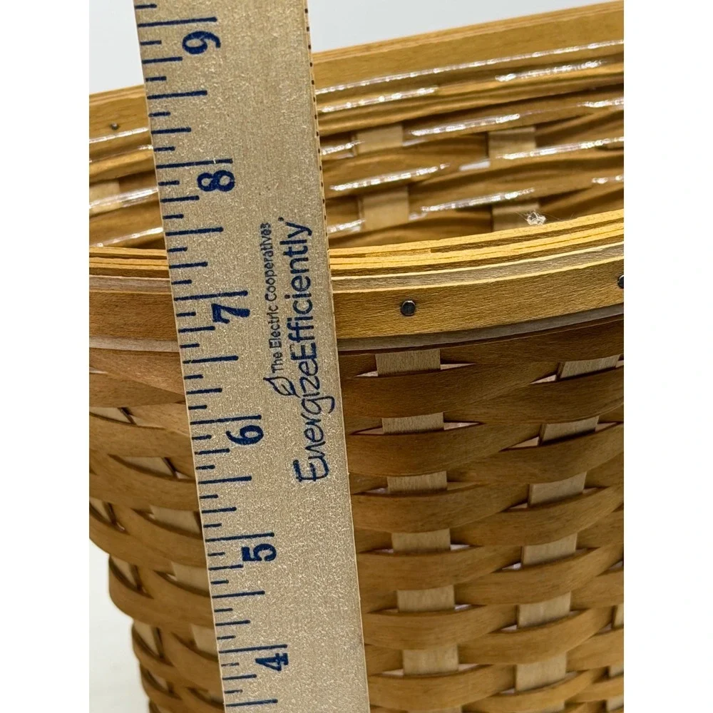 Longaberger Wall Vase Basket Brown At Home Garden Collection Woven Wood 2005